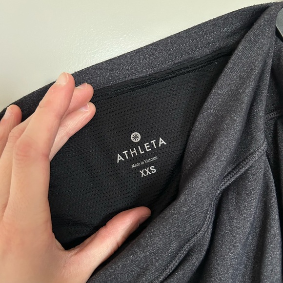 Athleta dark gray Built in skirt leggings - Picture 5 of 6